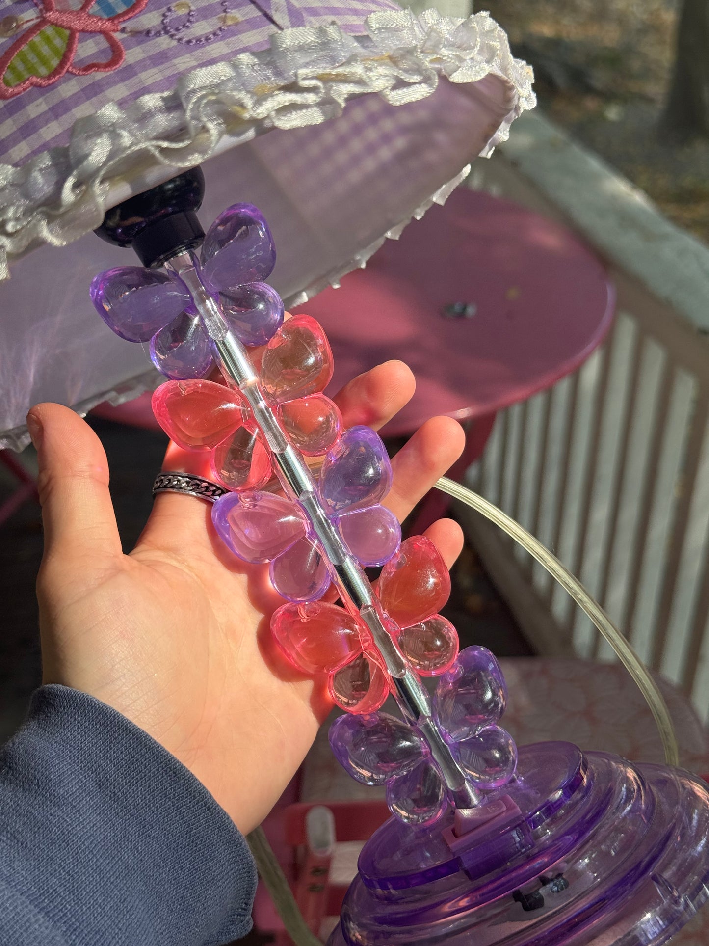 y2k butterfly lamp