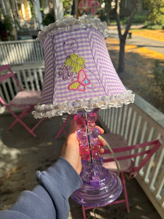 y2k butterfly lamp